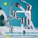 thumbnail image 2 of Extensor de grifo giratorio de 1080 grados, brazo mecánico de metal en forma de U, universal, modelo dual, filtro a prueba de salpicaduras, grifo para baño doméstico, 2 of 6