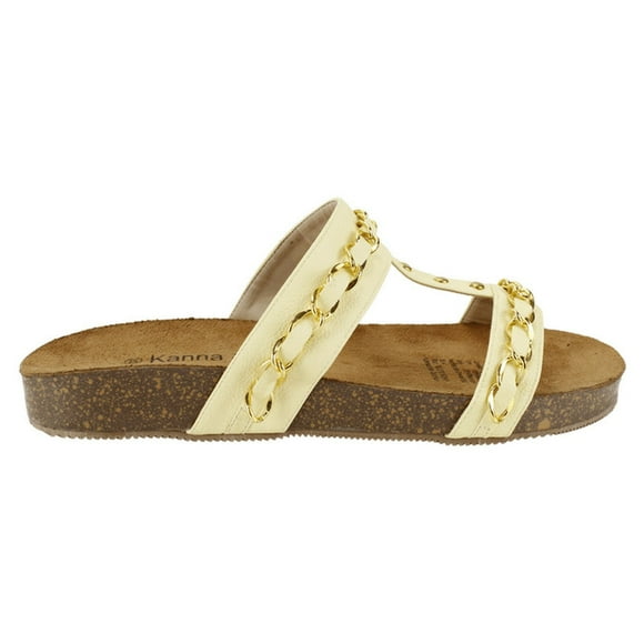 Sandalia Kanna & Co Cadenas Amarilla