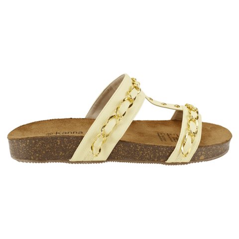 Sandalia Kanna & Co Cadenas Amarilla