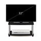 thumbnail image 4 of Base para TV Furinno Turn-N-Tube de 2 niveles, color americano/cromo, 4 of 7