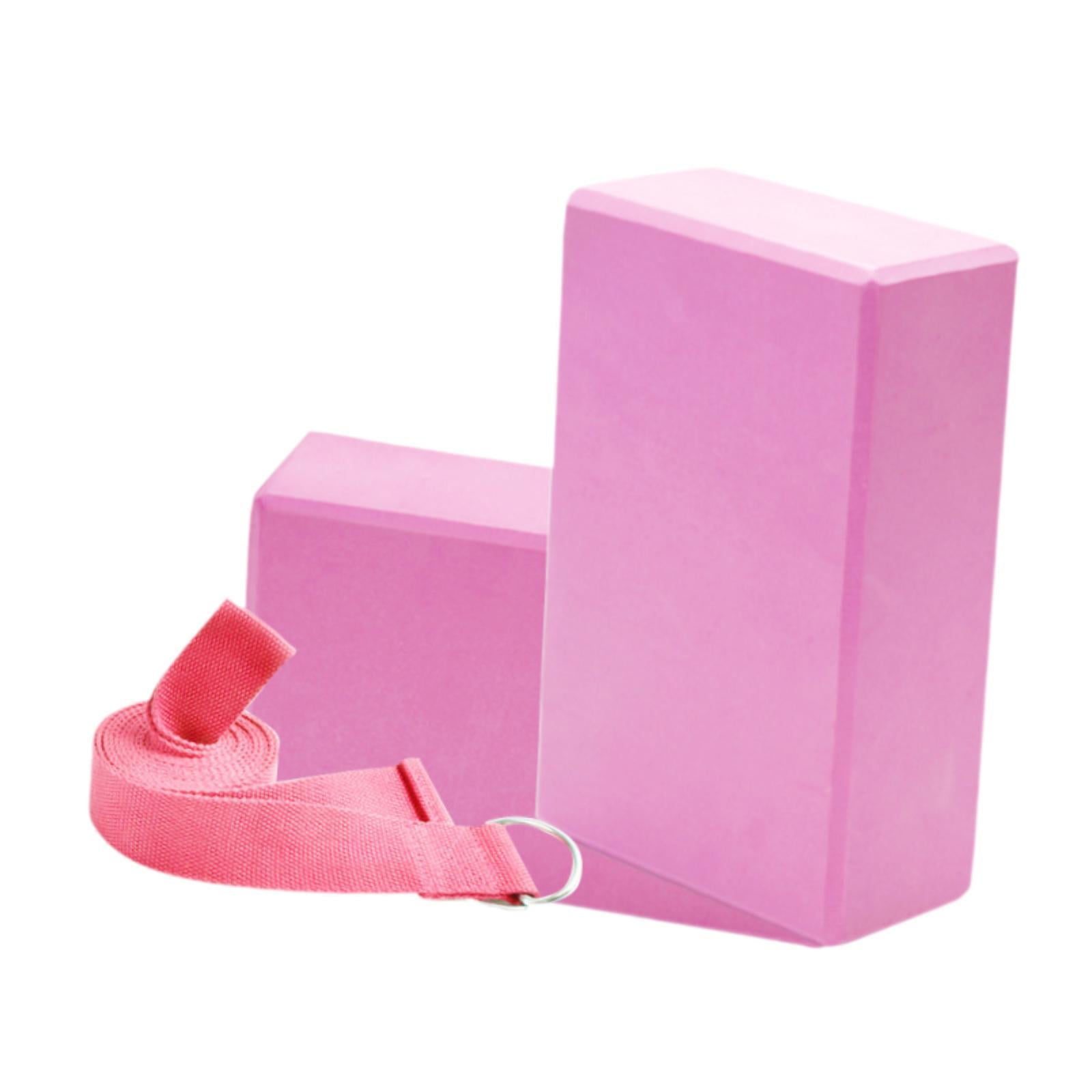 Ioensy - Bloque De Yoga Portátil Antideslizante Para Culturismo, Pilates, Estiramientos, Color Rosa