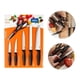 thumbnail image 4 of Juego De 6 Piezas De 5 Cuchillos Y Tijeras Brinox De Acero Inoxidable Para Pan, Carne Y Verduras, Color Acero Inoxidable Con Mango Negro, 4 of 12