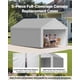 thumbnail image 3 of Cubierta de repuesto para carport VEVOR 12x20 pies gris, 3 of 9