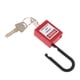 thumbnail image 3 of Seguridad Bloqueo de seguridad Candado con llave diferente pvc acero inoxidable rojo, 3 of 5
