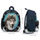 thumbnail image 2 of Husky Siberiano Mochila Escolar para Niños y Niñas, Mochila Infantil Ligera de Alta Calidad, Grande y Duradera Azul, 2 of 6