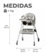thumbnail image 3 of Silla Comer Bebe Doble Altura Safe Baby Entretenida Gris, 3 of 7