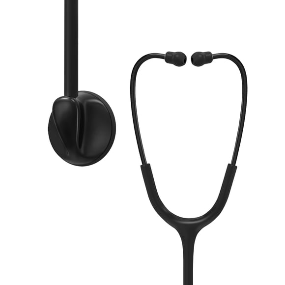 Estetoscopio Clairre de un solo cabezal para médicos y enfermeras, color negro