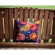 thumbnail image 2 of Almohada Decorativa Con Peonías Coloridas 14x14, 2 of 6