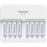 Cargador De Baterías Eneloop Panasonic K-Kj63M3A8Ba Con 8Aaa