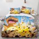 thumbnail image 1 of Pokémon Bedding Set Cute Printed Cartoon Bed Cover Bed Cover Comforter Sets King Size Polyester Bed Sheets, 1 of 5