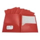 thumbnail image 4 of Folders escolares School Smart de polipropileno con 2 bolsillos y sujetadores, rojos, paquete de 25, 4 of 9