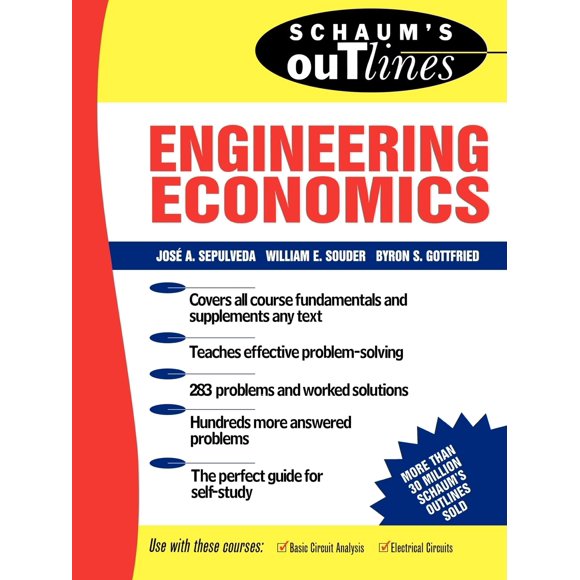 Guía de estudio McGraw-Hill Schaum's Outline de Ingeniería Económica