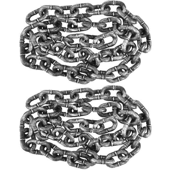 Cadenas de plástico para decoración de Halloween, 1,8 m, paquete de 2 unidades, Haconba