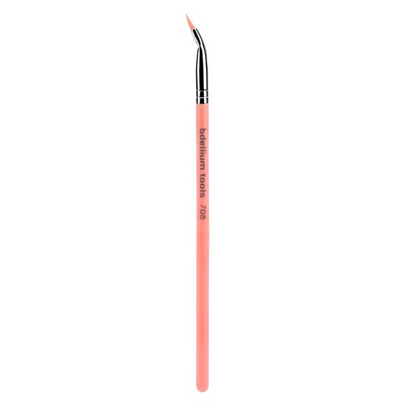 Brocha para delineador Bdellium Tools Pink Bambu Bent Eyeliner 708