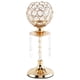 thumbnail image 3 of Candelero De Cristal De Lujo Pilar Candelabro Soporte Ceremonia Mesa Decoración Oro L, 3 of 5