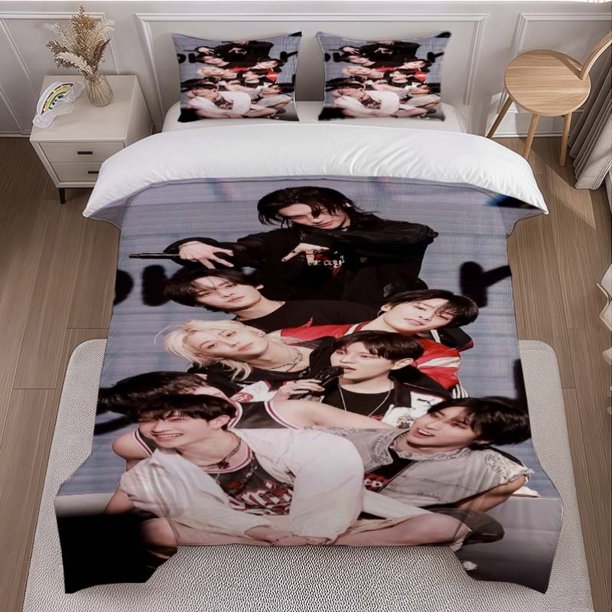 SKZ Photo Theme Bedding Set Soft and Comfortable for All Seasons - Ideal Home & Bedroom Decor