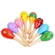 thumbnail image 5 of 6 piezas Maracas sonajeros de madera martillos de arena instrumentos musicales percusión manual hechos de madera lisa para la educación musical tempra, 5 of 5