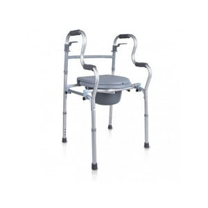 Maxcare - Andador Burrito Plegable Con Baño 3 En 1 Gris