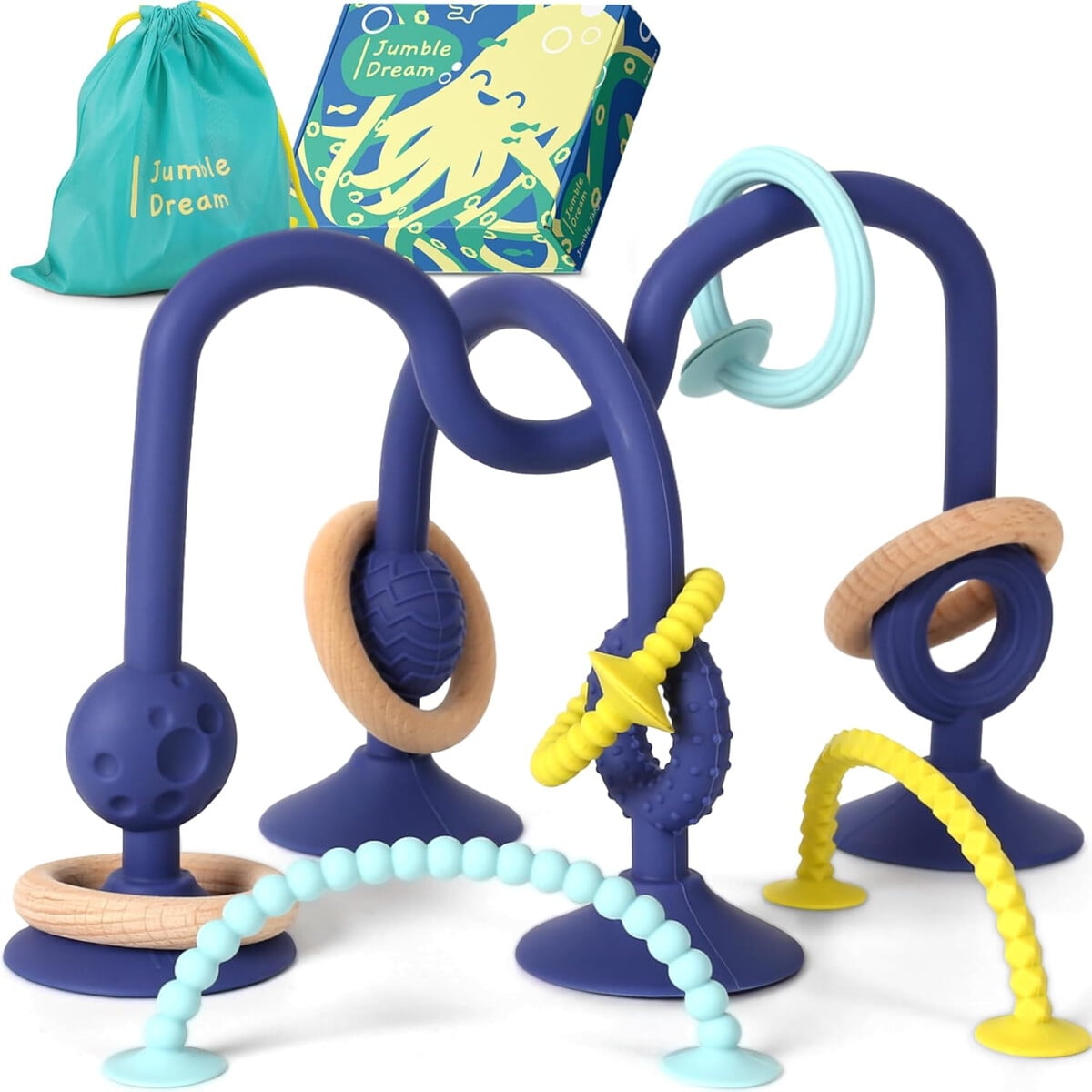 Mordedor Beba Jumble Dream Bpa Free Con Succian Sensorial