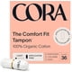 thumbnail image 1 of Tampones Cora, 100% algodón orgánico, ultraabsorbentes (36 luces), 1 of 7