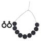 thumbnail image 2 of Conjunto De Collar Y Aretes Con Temática De Los A?os 50 Informal Para El Aniversario Del Día De San Valentín Negro, 2 of 4