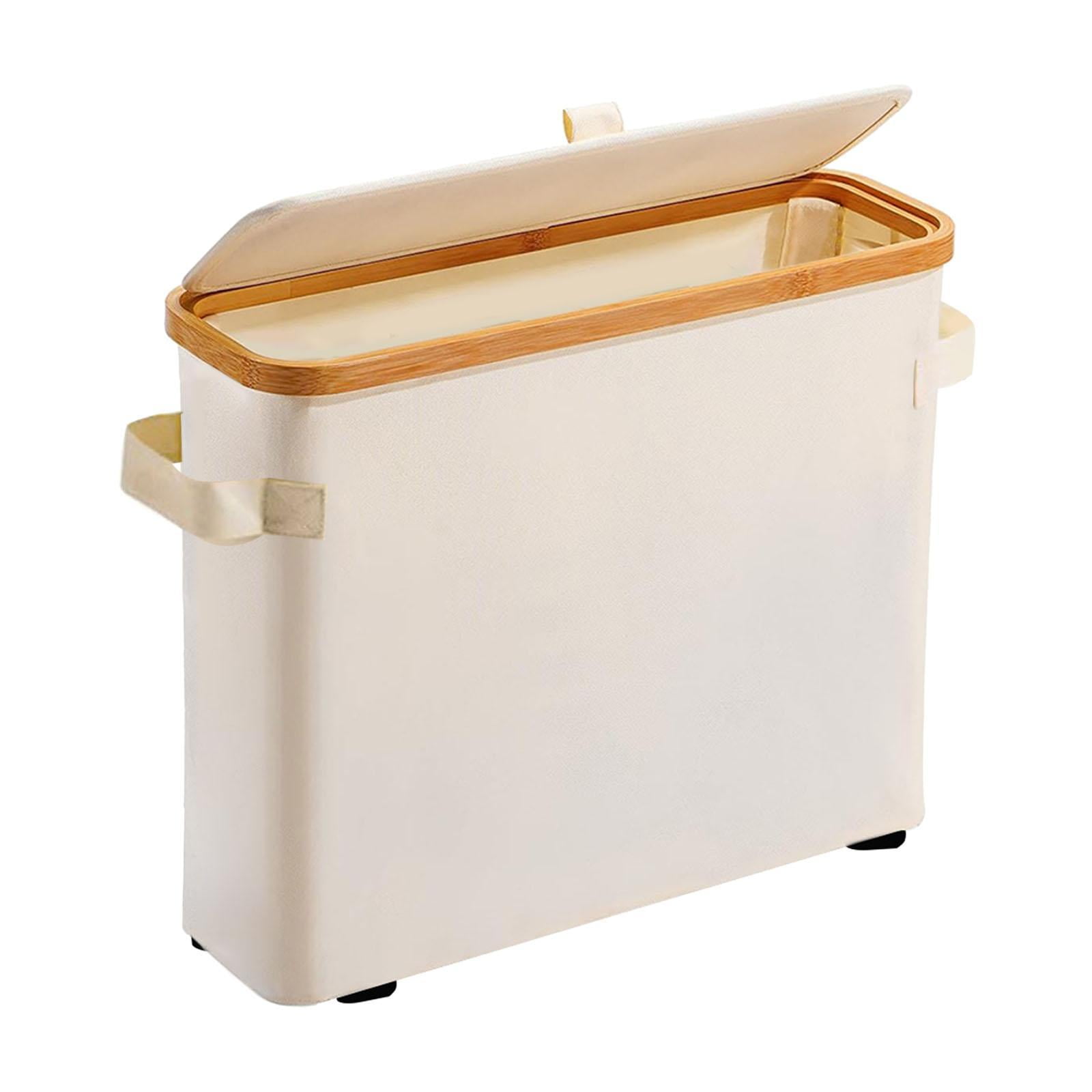 Bothyi - Caja De Almacenamiento De Rollos De Papel Higiénico De Bambú, Organizador Grande Para Baño