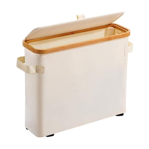 Bothyi - Caja De Almacenamiento De Rollos De Papel Higiénico De Bambú, Organizador Grande Para Baño