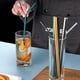 thumbnail image 3 of Juego de 6 pajitas de acero inoxidable, pajitas de metal reutilizables para vasos, tazas y bebidas frías., 3 of 5