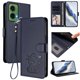 thumbnail image 2 of Motorola MOTO G35 5G Funda Billetera con Estampado de Gato, Azul, 2 of 6