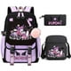 thumbnail image 1 of 3pcs Kuromi Backpacks Patchwork Capacity Women Men Travel Mochilas With Shoulder Bags Ins Laptop Teens School Bags, 1 of 3