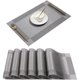 thumbnail image 1 of suxuMhao Manteles Individuales Tejidos Paquete de 6 18"X12" Gris Lavables Resistentes Al Calor Manteles Individuales para Mesa de Comedor Duraderos Antideslizantes Manteles de Cocina Reutilizables, 1 of 4