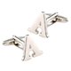 thumbnail image 2 of mancuernas iniciales de bronce para hombre carta camisa de negocios gemelos enlace regalo de boda a, 2 of 5