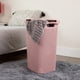 thumbnail image 2 of Cesta para ropa Mind Reader, 60 litros, delgada, con tapa de plástico, rosa, 2 of 7
