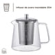 thumbnail image 5 of Tetera Vidrio con Infusor 1,2 L Home Logics 1 un, 5 of 7