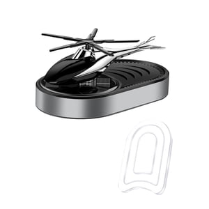 Magideal - Ambientador De Aire Para Coche, Accesorio De Decoración Interior De Perfume Para Coche, Difusor De Aceite Esencial Para Coche, Difusor De Aromaterapia Plata