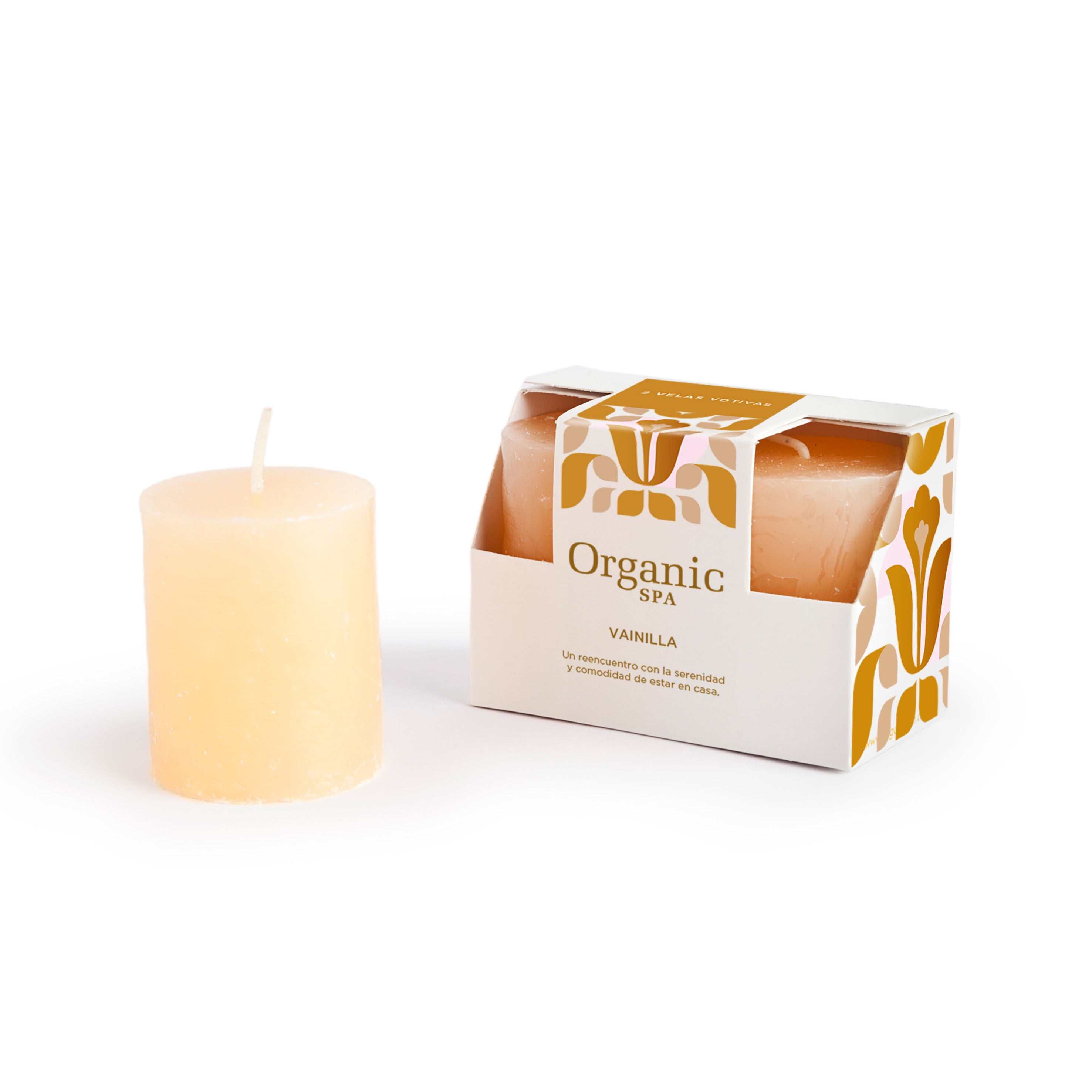 Velas Votiva Vainilla Organic Spa