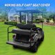 thumbnail image 5 of Cobertor de asiento NOKINS para coche de golf trasero liso negro, 5 of 6