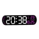 thumbnail image 3 of Reloj Despertador Digital Temperatura Fecha Semana Visualización Para Cabecera Dormitorio Oficina Rosa Rojo, 3 of 5