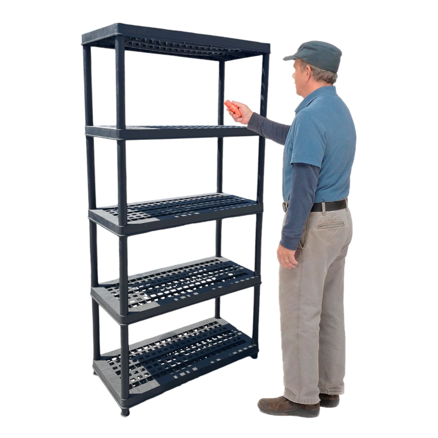 Prochef - Estante Plastico 91x45x183 Cm. 5 Bandejas Removibles