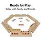 thumbnail image 2 of Set de juego Rummy Cube uvcany para 6 jugadores con estantes de madera y funda, 2 of 3