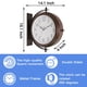 thumbnail image 2 of Reloj de pared BESTIME 41 cm doble cara metal con acabado rojo antiguo, 2 of 5