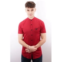 Camisa Color Rojo Manga Corta Fit White Clothing