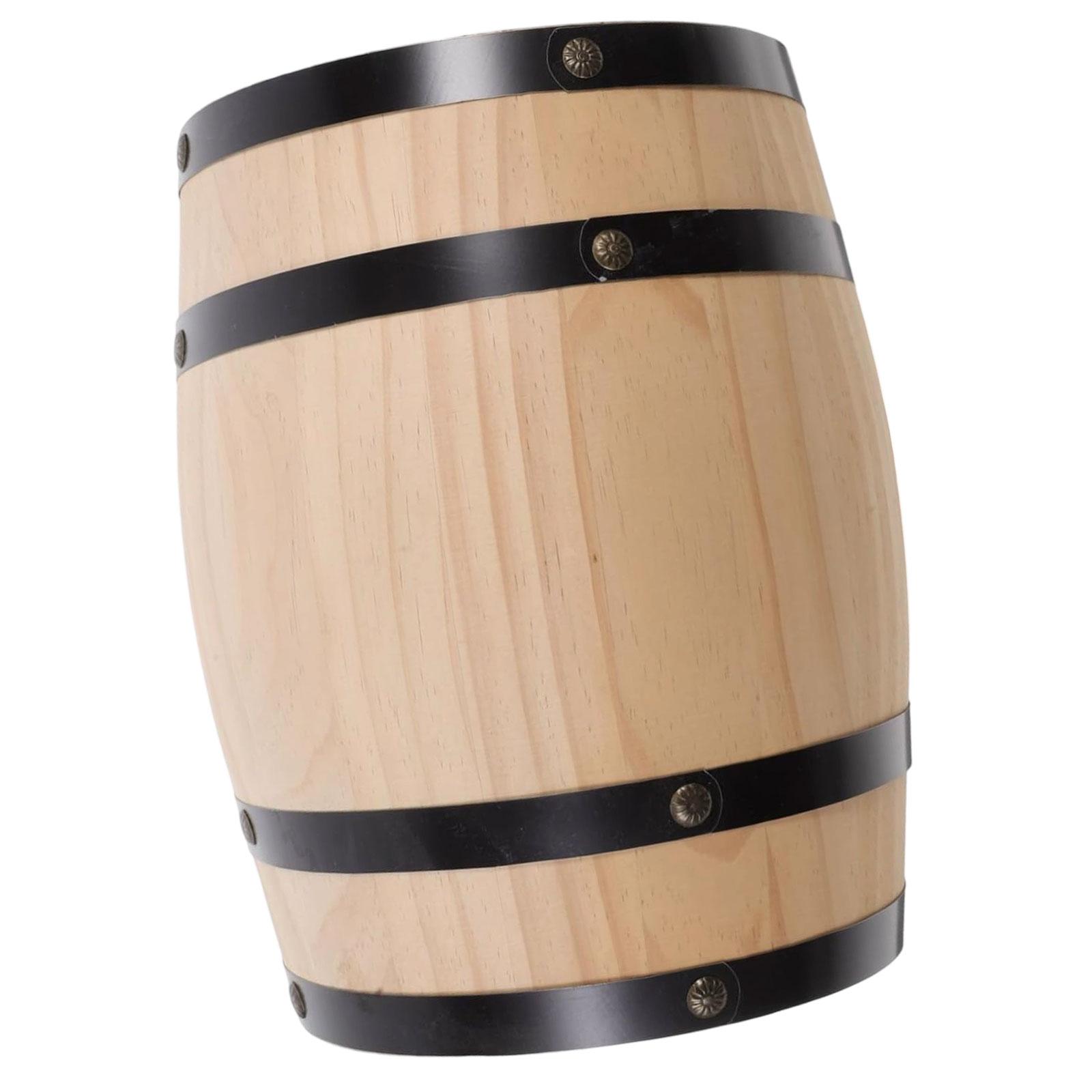 Magideal - Barril De Vino De Roble, Gran Capacidad, Estilo Retro, Ideal Para Servir Cócteles, Vino, Cerveza, Bar Y Decoración De Interiores. , Beige, S