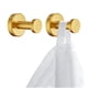 thumbnail image 2 of Ganchos de toalla de baño de oro 2 paquetes, ganchos de roba de acero inoxidable 304 para garaje de cocina, montado en la pared, 2 of 3