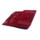 thumbnail image 5 of Organizador De Joyas De Terciopelo, Rollo De Terciopelo Burdeos, Plegable Para Pendientes, Viaje, 5 of 5
