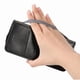 thumbnail image 3 of Funda tipo cartera para iPhone 16 de piel con cierre magnético, ranuras para tarjetas y correa para la muñeca Negro, 3 of 6