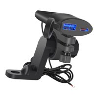 Magideal - Cargador De Teléfono Genérico Para Motocicleta Qc 3.0 Accesorios De Carga Rápida Para Motocicleta