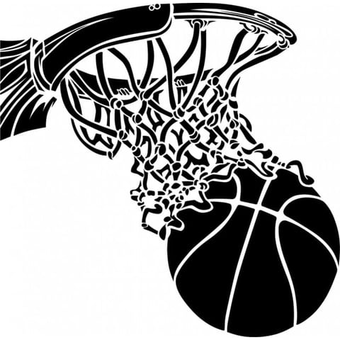 Rienda Libre Graphics - Decomural Basketball Hoop American Sports Ws-17630