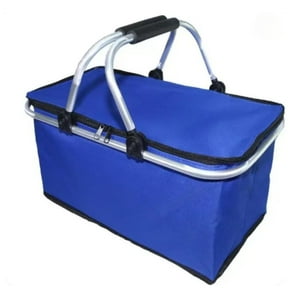 Auckland Outdoor - Bolso Termico Plegable Azul Rey Cooler Canasta Picnic Azul