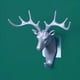 thumbnail image 2 of Decorative Antler Deer Head Wall Hooks - Perfect for Hanging Coats, Towels, and More!, 2 of 5